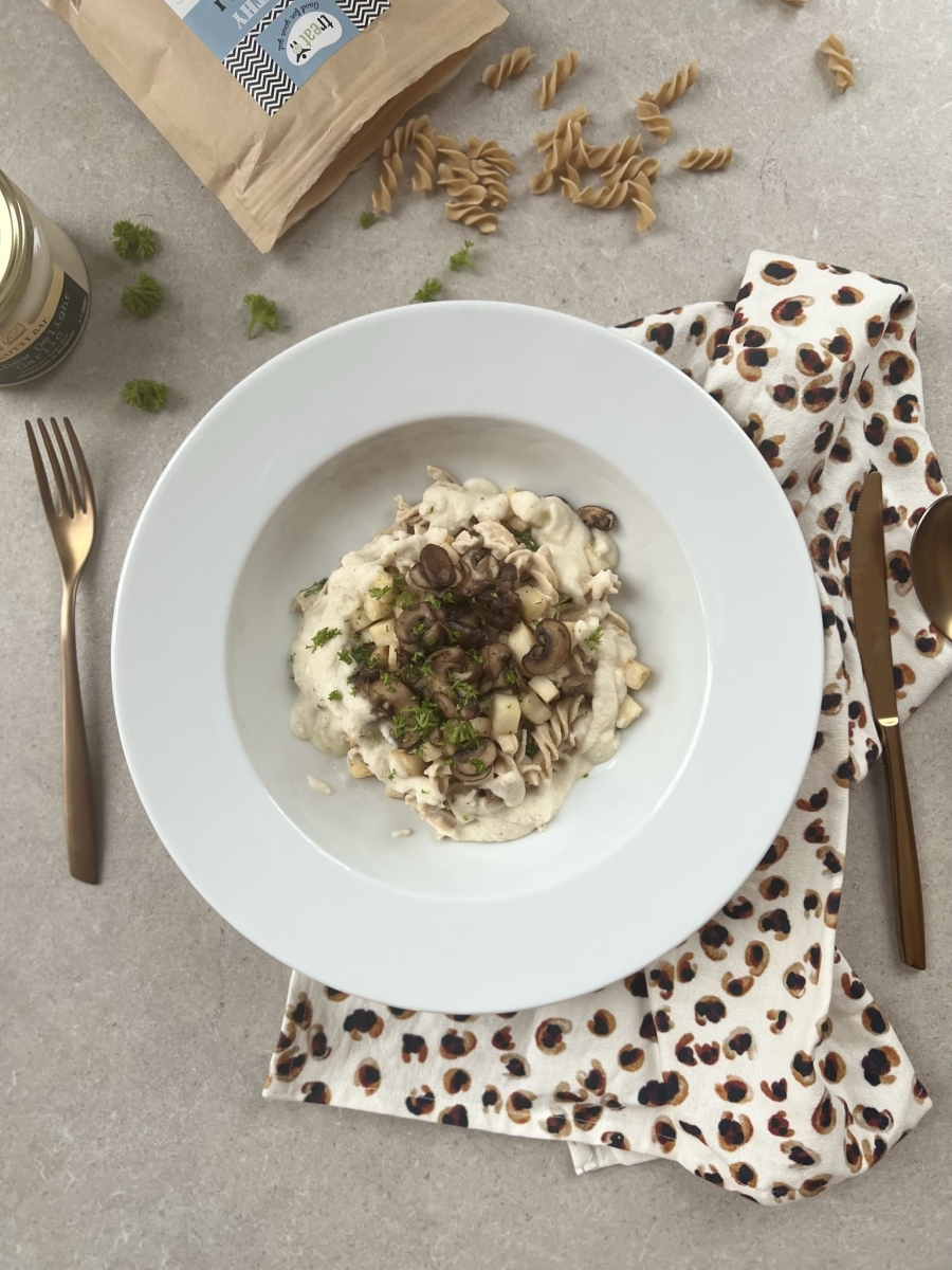 Fusilli met champignons en knolselder | KPNI foodie